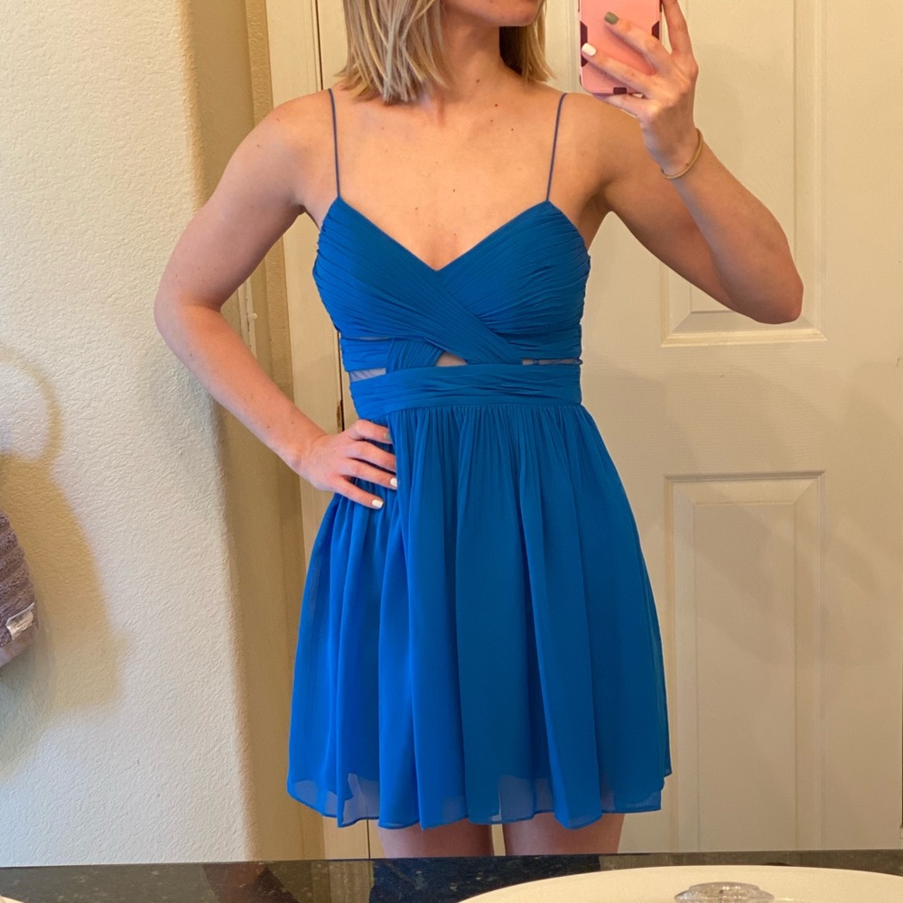 Windsor Short Dress Blue XS